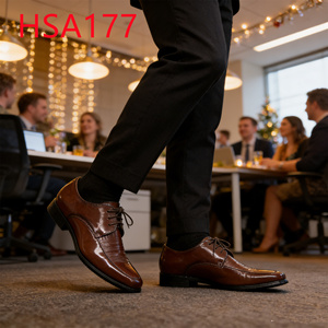 Brown Shoes for Men - Genuine Leather Dress Oxfords