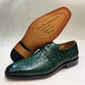 Sh10177a Zapato De Cuero De Vaca De Vestir <span class=keywords><strong>Verde</strong></span> Hombre 1 Par 2025 Zapato De Boda Para Hombre - Product Image 6