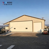 Hangar d'avion en structure métallique préfabriquée sur mesure, bâtiment en structure métallique personnalisé, auvent de stockage commercial en métal