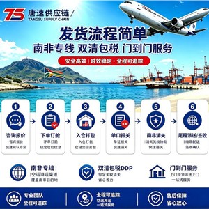 Chaîne d'approvisionnement Tangsu Afrique du Sud Ligne dédiée Fret aérien et maritime DDP Express international Chine vers ZA - Product Image 3