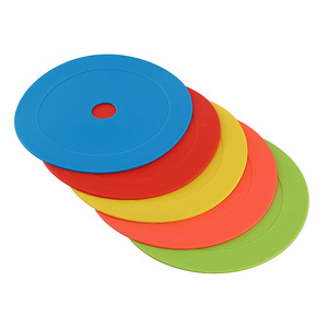 6 Inches Flat Marker Disc <strong>Football</strong> <strong>Drum</strong> Cone Marker with Middle Hole Plastic Soccer Agility Field Cones - Product Image 2