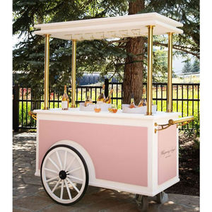 Carrito de Champán para Bodas a Precio de Fábrica, Carrito de Dulces y Barra de Champán para Utilería y Decoración de Eventos - Product Image 4