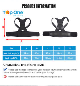 Top One Premium Médical Universel Épaulière En Gros Redresseur Dos Soutien Posture Correcteur - Product Image 5