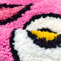Lustige Einfarbige Plüsch-Badematte mit Latex-Rückseite Rutschfest Waschbar Weicher Saugfähiger Bodenteppich für Dusche Schlafzimmer Heim-Deko