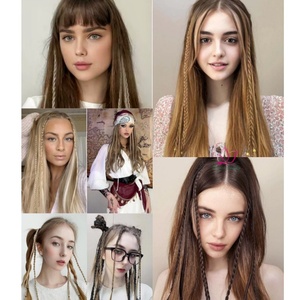 Tresse de perruque synthétique à trois brins avec clip <span class=keywords><strong>BB</strong></span> Clip de perruque de tresse d'usure quotidienne pour les femmes Clip de 22 pouces dans l'extension de cheveux de tresse - Product Image 2