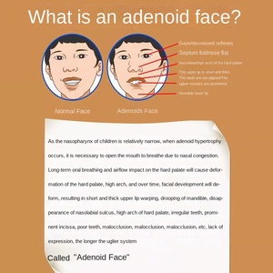 Patch de soulagement des adénoïdes aux herbes naturelles Plâtre chinois pour le ronflement Solution Anti-ronflement Réduction de la respiration buccale - Product Image 4