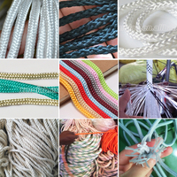 Cordon en polyester, coton, polypropylène, nylon tressé et enduit, imperméable, pour sacs, chaussures, vêtements, 3 mm, 5 mm, 8 mm, 10 mm, 12 mm