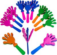 Bâtons à claquettes en plastique colorés avec logo personnalisé pour événements