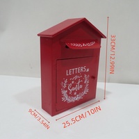 Buzón Decorativo Navideño Hecho a Mano, Ecológico, de Hierro Forjado, Estilo Art Deco, Decoración Vintage para Interiores/Exteriores, Resistente, en Oferta
