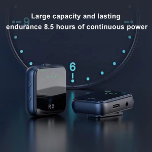 Mini equipo de transmisión en vivo, micrófono Lavalier inalámbrico para Vlogger, grabación de <span class=keywords><strong>Audio</strong></span> y vídeo, entrevista en vivo - Product Image 3