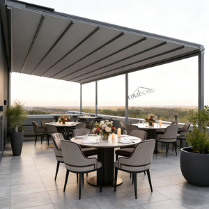 Toldo Retráctil Eléctrico Premium de Aluminio y PVC, Impermeable, con Tela de Alta Resistencia <span class=keywords><strong>para</strong></span> Terraz, Elegante <span class=keywords><strong>para</strong></span> Áreas Exteriores del Hogar - Product Image 3