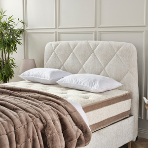 Base de Cama Moderna de Lujo Tapizada en Tela con Cabecera y Colchón Premium, Juego de Muebles para Dormitorio de Casa u Hotel, Base de Cama Moderna - Product Image 5