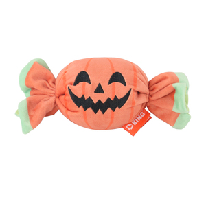 Giocattoli per cani di Halloween in morbido peluche di zucca giocattolo da masticare con Squeaker trapunta interattiva per piccoli cani medi regalo di Halloween - Product Image 3