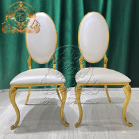Chaise royale de vente en gros d'hôtel d'acier inoxydable de banquet de conférence pour des événements de mariage
