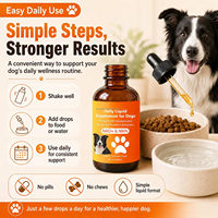 Extrait Liquide de Champignons Pet Turkey Tail : Soutien Immunitaire, Vitalité pour Félins et Canins, Reishi, Chaga, Oméga-3, Entretien du Bien-être 60ml