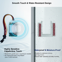 Interrupteur tactile à intensité variable 60W DC12V, 1 bouton, luminosité progressive pour miroir de salle de bain éclairé, bande LED