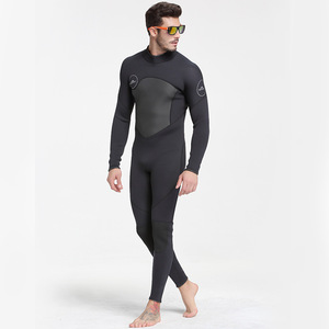 Combinaison de plongée en néoprène 3 mm pour homme, manches longues, col montant, intégrale, pour la plongée, le surf, la natation, imperméable, respirante, anti-UV, utilisation en extérieur - Product Image 2