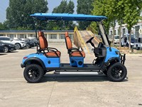 Voiturette de golf électrique Rainbow 4 places avec moteur 5 kW, batterie 48 V, vitesse 30-50 km/h, autonomie 70-90 km pour parcours de golf