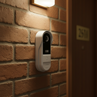 Sonnette Intelligente pour la Sécurité Domestique ou Commerciale, Caméra de Porte Tuya Sans Fil, Moniteur Vidéo WiFi Intelligent