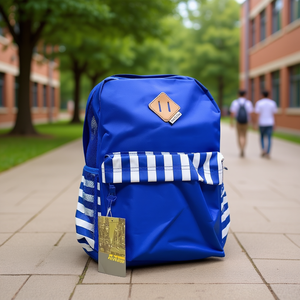 Zaino impermeabile alla moda Nicksclub da 30 litri in nylon a righe per ragazze, stile urbano e scolastico - Product Image 2