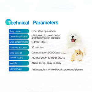 Herramienta de diagnóstico de salud Animal portátil, Analizador de Química seca veterinaria, analizador bioquímico veterinario completamente automático - Product Image 3