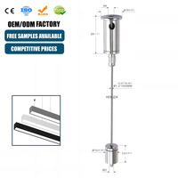 Kit de suspension réglable en acier inoxydable avec pince à câble pour panneau LED, écologique et facile à installer