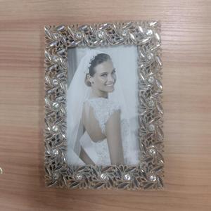 Oval Resin Photo <b>Frame</b> Silver Easel Back Freestanding Vertical Wedding Commemorative <b>Picture</b> <b>Frame</b> 885 - Product Image 4