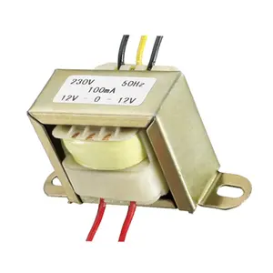 Yingjiao Nhà Máy Giá Rẻ Máy Biến Áp Mini Tần Số Thấp 220V Đến 5V 6V 9V 12V 15V 19V 24V Biến Áp Đầu Vào 220V 12-12v