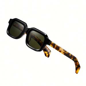 Gafas de Sol Polarizadas con Lentes TAC y Logotipo Personalizado, Estilo Vintage 2025, para Hombre y Mujer, Protección UV400, Montura Cuadrada de Acetato, para Conducir - Product Image 1