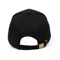 Casquette de baseball sportive à 5 panneaux, broderie noire de haute qualité avec logo personnalisé, pour couvre-chef