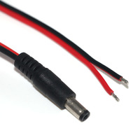 Passen Sie das Gleichstrom kabel 5,5mm * 2,1mm/5,5*2,5mm/3,5*1,35mm/4,0*1,7mm Lauf-Stecker an abisolier tes und verzinntes Kabel an