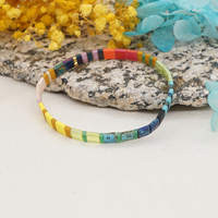 Go2Boho Bijoux fantaisie de haute qualité faits à la main Bracelets de perles colorées pour femmes avec perles Miyuki Tila Bangles