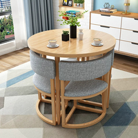 Ensemble de table et chaises rondes pliables, gain de place, pour réception, négociation, café, salon de thé, bureau de vente, salon