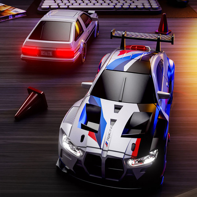 88RC GT43 1/43 Scale Mini Size Alloy Racing Car,15km/h High Speed Mini Light Rc Car,Radio Control Desktop Mini Drift Car Toys