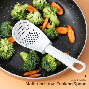 Cuillère écumoire et passoire de cuisine 6-en-1 polyvalente avec logo/couleur personnalisés - Product Image 5