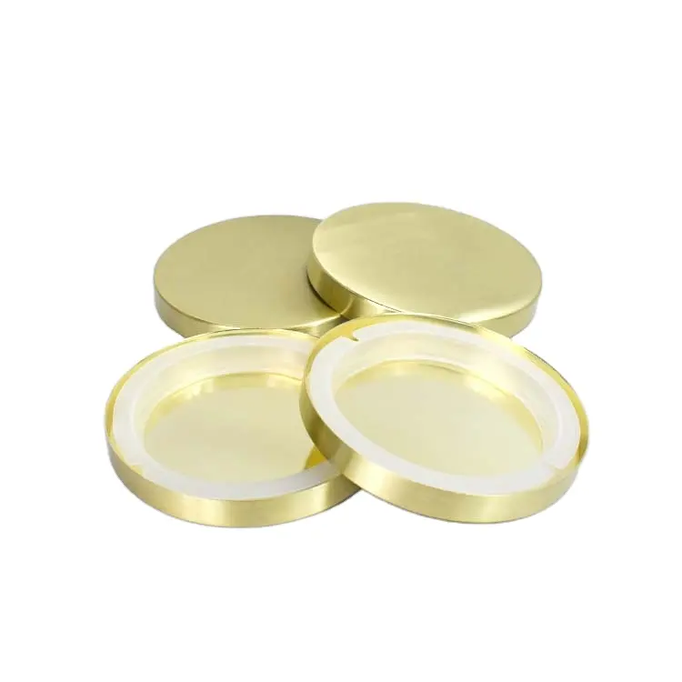 LZ Luxury Metal Candle Lids Electroplated Stainless Steel Storage Jar Lids Container Covers Candle Jar Lids For Candle Making