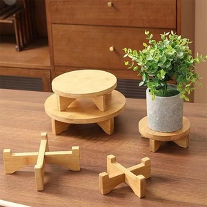 أنيق عالي الجودة تشطيب خشبي طبيعي زهرة جودة متينة طاولة كرتون مركزية للمنزل - Product Image 4