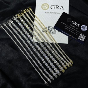 Chaîne en <span class=keywords><strong>argent</strong></span> sterling 925 3 mm 5 mm 6 mm Double fermoir Zircon de haute qualité Chaîne tennis Bracelet en <span class=keywords><strong>argent</strong></span> Collier 925 pour <span class=keywords><strong>homme</strong></span> femme - Product Image 6