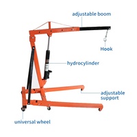 Opération facile 2ton 3ton hydraulique garage Voiture grue moteur palan Grue D'atelier hydraulique jack moteur grues avec DU CE