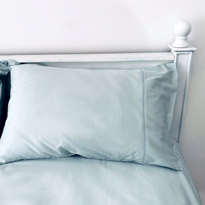 맞춤형 OEKO-TEX 럭셔리 100% 면 침대 시트 이불 커버 300T 모던 스타일 단색 호텔 및 가정용 침구 세트 - Product Image 1