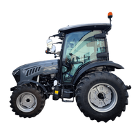 Tracteur agricole BITSMAN YTO 50-70 CV 4x4 à transmission par engrenages, homologué COC et E-Mark pour la France, avec système d'éclairage certifié pour les fermes équine