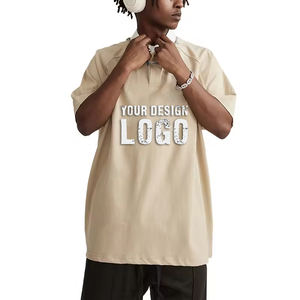 Camiseta de Hombre de Algodón Personalizada con MOQ Bajo, 270g, Cuello Polo en Color de Contraste, Camiseta Deportiva Informal de Manga Corta para Verano - Product Image 1