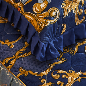 Mỹ Phong Cách Không Thấm Nước Nhung Dày Hoa Cưới 3D In 4Pcs Bộ Đồ Giường Bộ - Product Image 6