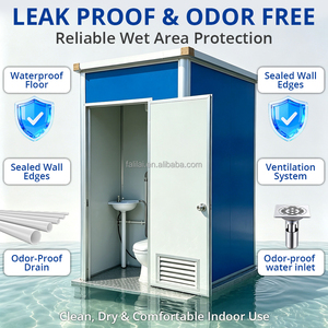 Baño Portátil Modular Económico, <span class=keywords><strong>Inodoro</strong></span> Público Móvil para Playa, Instalación Rápida, Baño Prefabricado para Camping - Product Image 3
