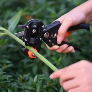 Tesoura de poda de plantas em aço para enxertia de galhos de árvores, ferramentas de corte e poda de jardim