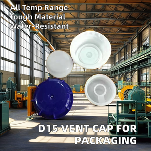 Tapón de ventilación de plástico de Material PE D15 de 55mm, tapón de botella roscado para tarros y botellas, uso químico, rejillas de ventilación, tapas de tambor - Product Image 2
