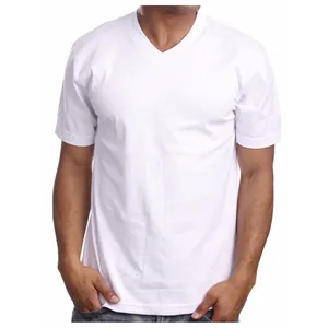 VネックメンズTシャツカジュアル通気性ロゴカスタム印刷最高品質プラスサイズ