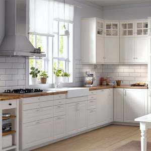 Armoires de cuisine de luxe Design raffiné Matériau durable Caractéristiques réfléchies pour les maisons Disposition fonctionnelle Armoires de cuisine Évier - Product Image 2