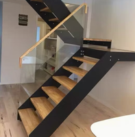 PRIMA Original Factory Mono Stringer Escaliers, Escalier Loft, Escalier flottant d'intérieur Escalier droit en acier bien conçu