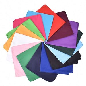 Bandana rétro écologique en polyester de couleur unie pour hommes/femmes - Foulard Hip Hop, masque facial de motard, cadeau promotionnel d'été - Product Image 2
